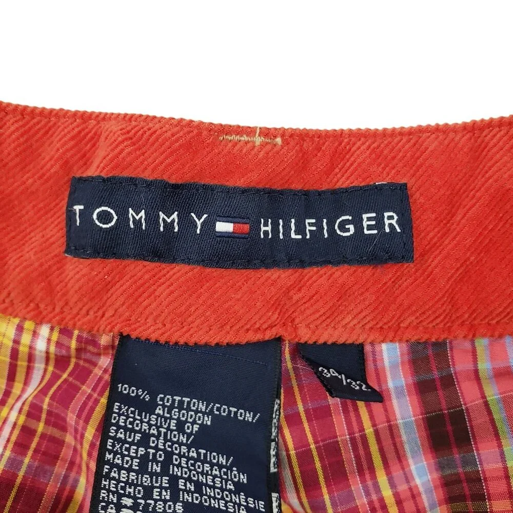 Tommy Hilfiger Corduroy Pants Men's 34x32 Straight Leg Beige Outdoor Casual NWOT
